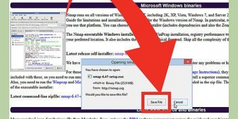 Kørsel af en simpel scanning med nmap