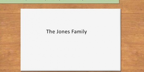 Adressering af en konvolut til en familie