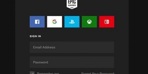 At finde en epic games-konto