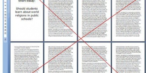 Få et essay til at se længere ud