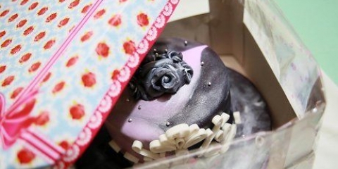 Opbevaring af en fondantkage
