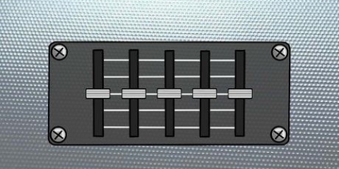 Brug af en grafisk equalizer