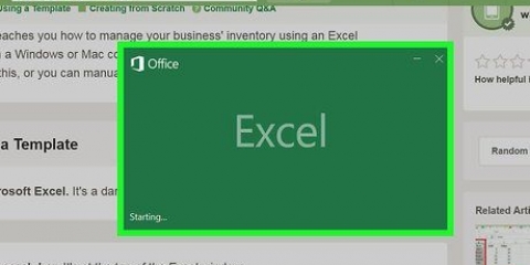 Opret en inventarliste i excel