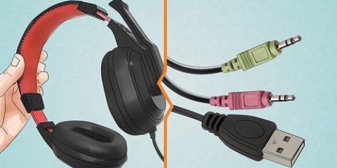 Tilslutning af hovedtelefoner til en pc