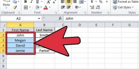 Sorter en liste i excel