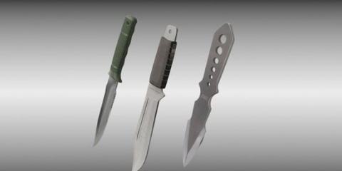 Kaster en kniv