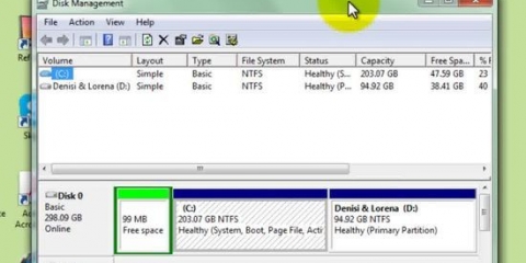 Opret en partition