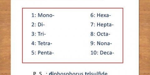 Lav en kemisk ligning