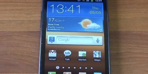 Tager et skærmbillede på en galaxy s2