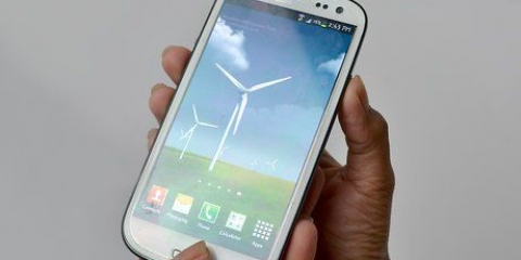 Tager et skærmbillede på en galaxy s3