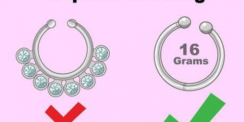 Skjul en septum piercing
