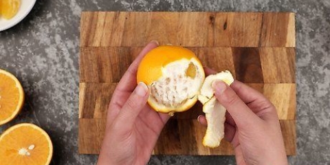 At spise en appelsin