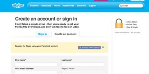 Opret en skype-konto