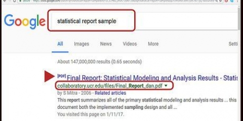 At skrive en statistisk rapport