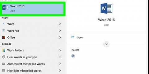 Indsæt en tabel i word