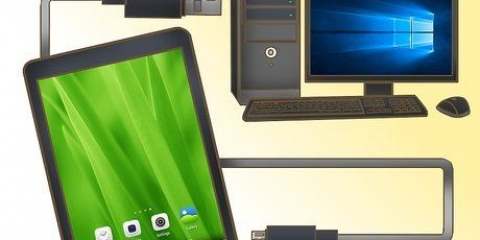 Tilslutning af en tablet til en computer