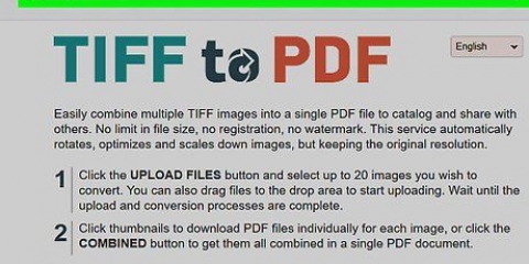 Konverter en tiff til en pdf