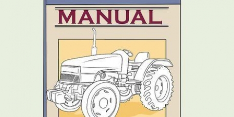Vedligeholdelse af en traktor