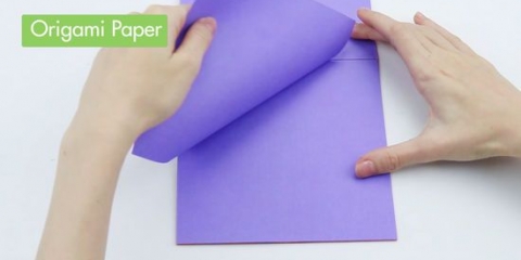 At lave en flyvende fugl af origami