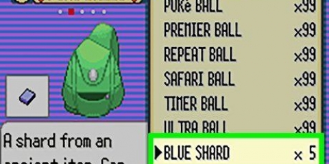 Få en vandsten i pokémon emerald
