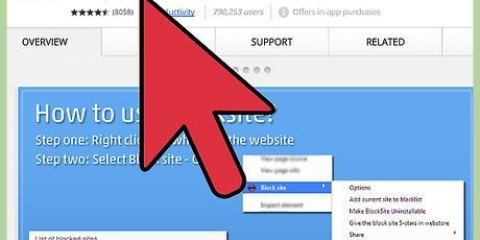 Bloker et websted i google chrome