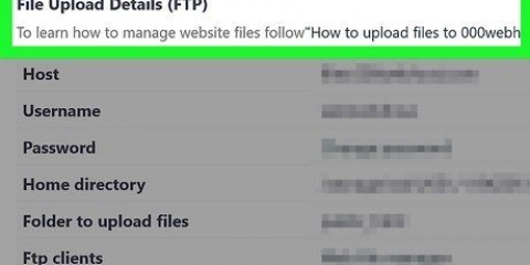 Upload en hjemmeside