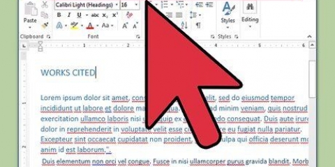 Formatering af et word-dokument