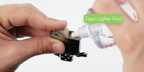 Åbn og tænd en zippo lighter