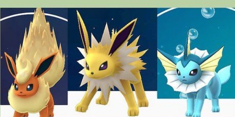 Eevee udvikler sig til alle dens udviklinger