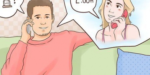 Flirter med en pige over telefonen