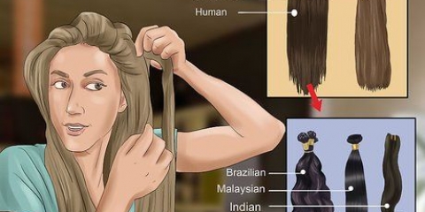 Fastgøring af hair extensions