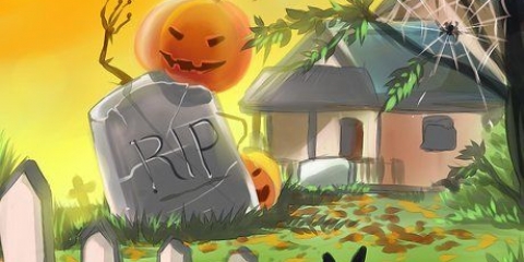 Påfør halloween dekorationer