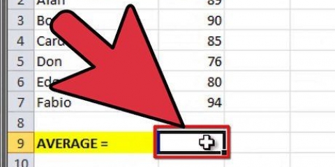Sådan beregnes gennemsnittet og standardafvigelsen i excel 2007