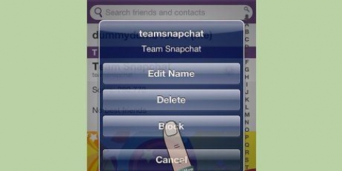 Bloker nogen på snapchat
