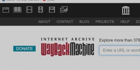 Brug af internet archives wayback machine