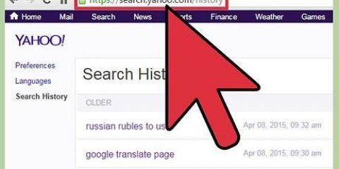 Ryd din historie i yahoo