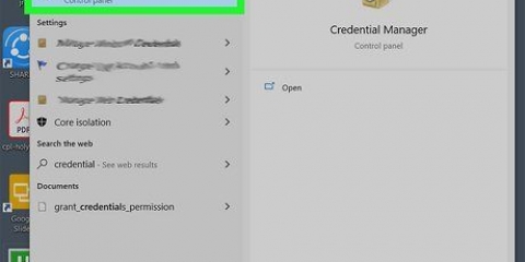Se dine adgangskoder i windows credential manager