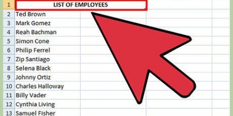 Sorter kolonner alfabetisk i microsoft excel
