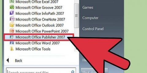 Brug af microsoft publisher