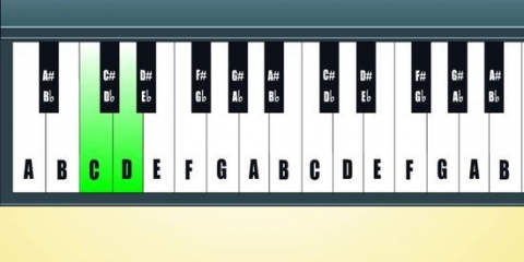 Lær noder på et klaver eller keyboard