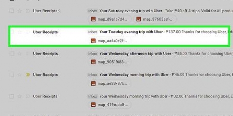 Udskriv uber-kvitteringer