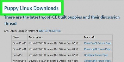 Installer puppy linux på din pc
