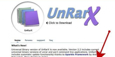 Sådan åbner du rar-filer på mac os x
