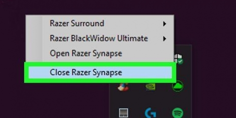 Afinstaller razer synapse fra en pc eller mac