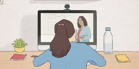 Studerer til et online kursus