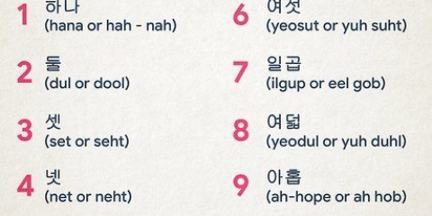 Tæller til 10 på koreansk