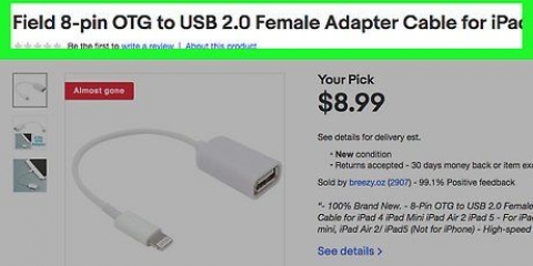 Tilslutning af usb til en ipad