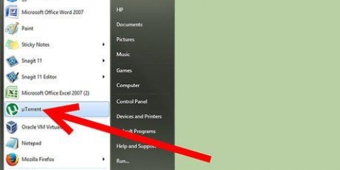 Konfigurer utorrent