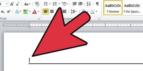 At slippe af med en vandret linje i ms word