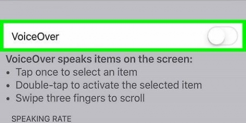 Sluk voiceover på din iphone